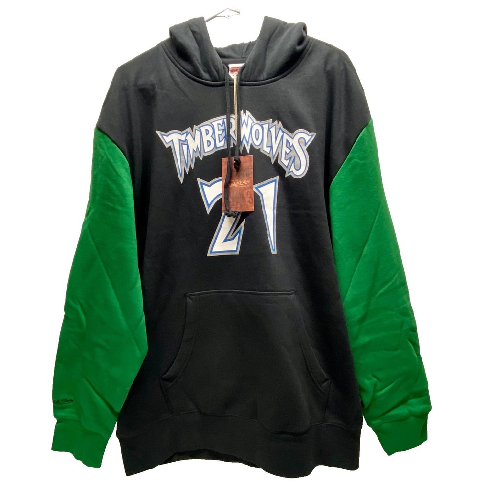 Minnesota Timberwolves Garnett 21 NBA Hoodie 2XL Basketball HWC Mitch & Ness NWT